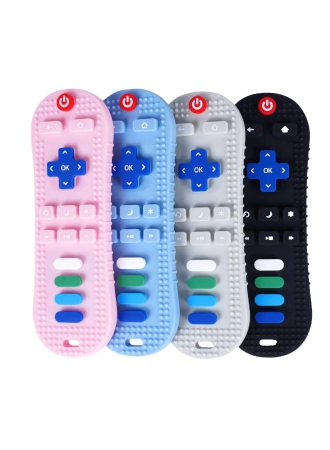 Silicone Sensory Remote Control Toy for Newborn Babies – Soft Teething Toy – BPA Free – 0+ Months - Image 4