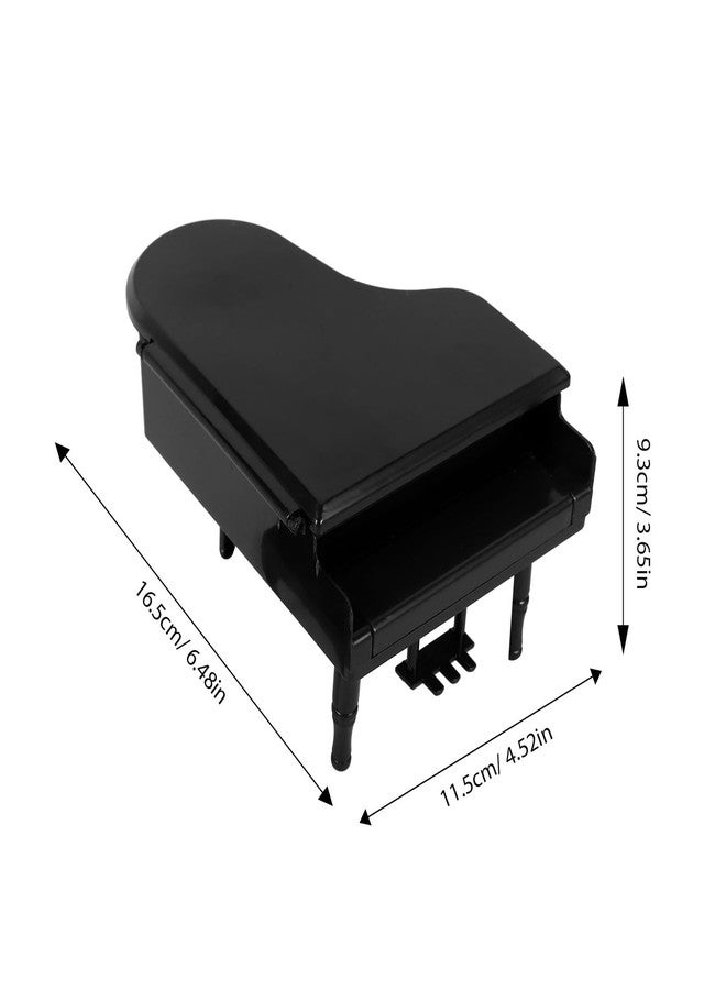 IMIKEYA 1/12 Miniature Grand Piano: Realistic Mini Piano Model Mini Musical Miniature Accessory Realistic Dollhouse Decor Collectible Model for Dollhouse Displays and DIY Projects (Black) - Image 4