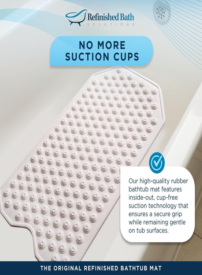 Refinished Bath Solutions Original Bathtub Mat - Non Slip Rubber Bathmat for Textured Tubs, No Suction Cups, Foldable & Skid Resistant for Shower, Spa, Jacuzzi - For Adults, Children & Elderly (White) - Image 5