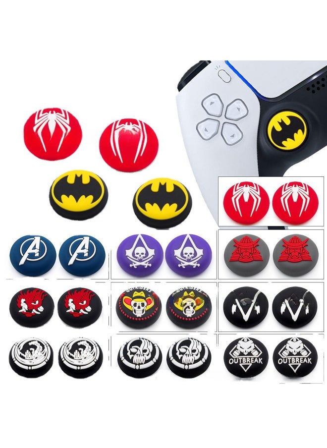 Generic - Silicone Cap For Ps4/ps5 Game Controller 3d Joystick Button Cap Xbox Gamepad Silicone Cover-Product Color:GP5-4-059 FIFA22 Football - Image 1