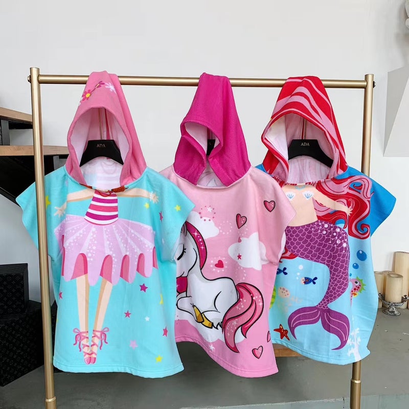 Hooded Children'S Bath Towel Cloak Baby Bath Quick-Drying Wearable Bathrobe Large Cloak Bath Towel Cloak - Image 5