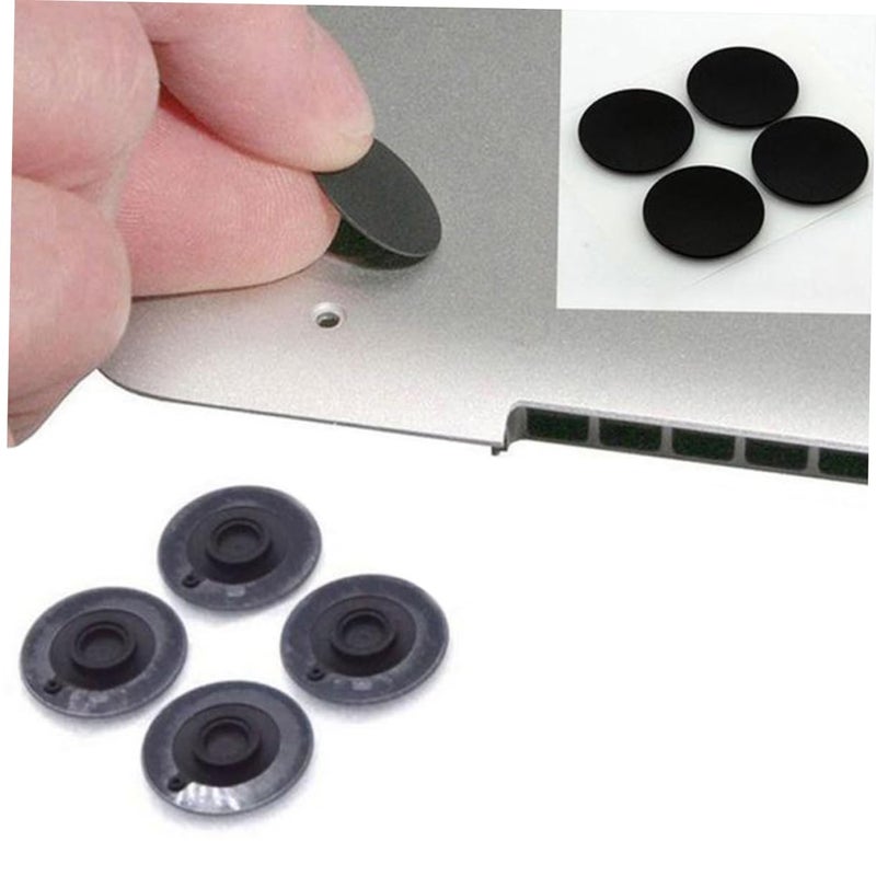 4pcs Black Rubber Foot Pads for Laptop Bottom Case Easy to Install Replacement Feet - Image 3