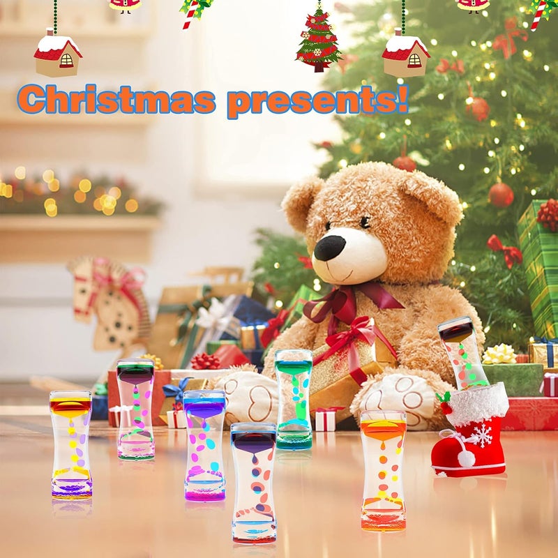 SFYDOM Liquid Motion Bubbler Timer Diamond Shaped for Fidget Autism Children Activity Calm Relaxing Penguin Desk Toys and Home Ornament Red and GreenOrdinary - Image 5