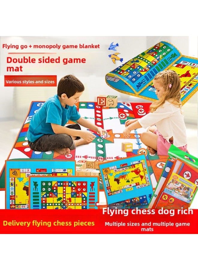 Huaying Oversized Children's Game Floor Mat Flying Chess Children's Double-sided Large Board Game Educational Baby Multi-functional Students