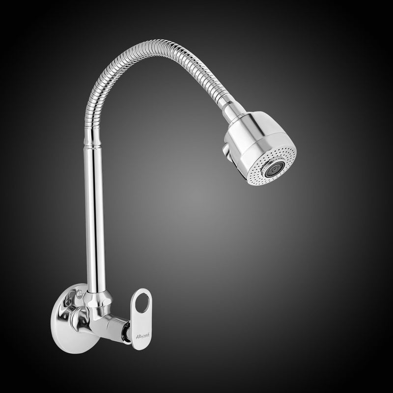 ALTURAS Brass Orio Dual Flow Kitchen Sink Cock with 360 Degree Swivel Spout | Kitchen Sink Tap | Kitchen Faucet | Tap for Kitchen Sink | Taps - Set of 1 - Image 1