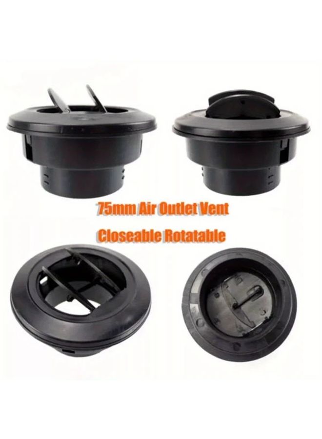 Adjustable Rotatable Black Air Vent Outlet For Diesel Parking Truck Heater - Image 5