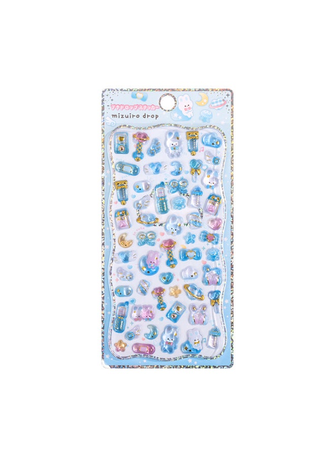 Flash Hot Shimmer Stickers 3d Relief Stickers Solid Children's Cartoon Animal Crystal Phone Case Decorations - Image 1
