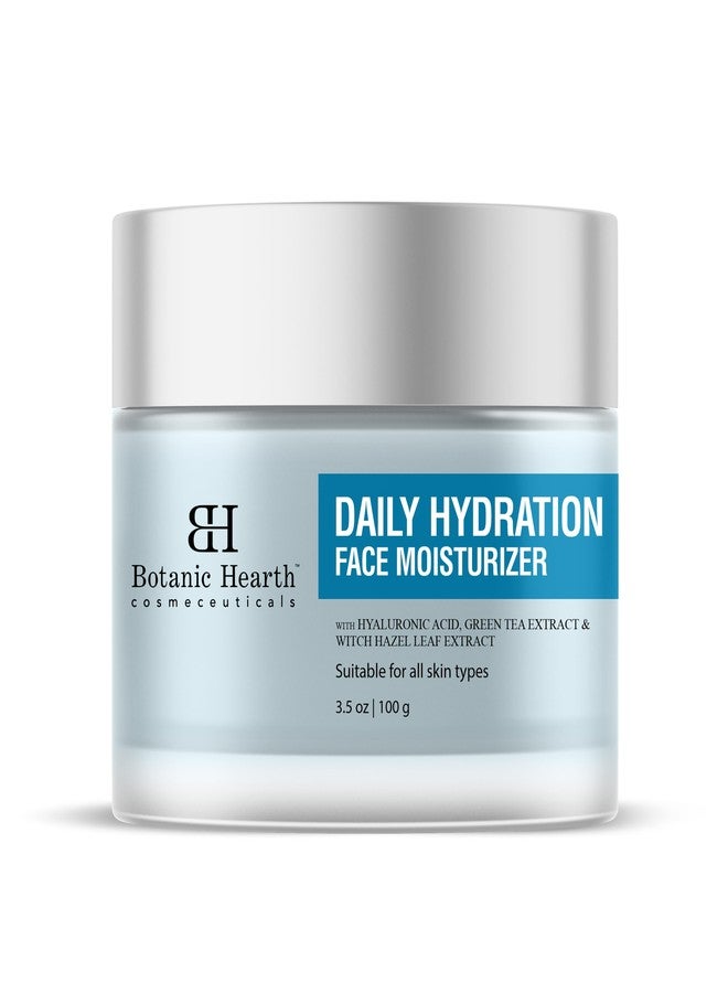Botanic Hearth Daily Hydration Moisturizer With Hyaluronic Acid, Green Tea Extract | All Skin Type | 3.5 Fl Oz | 100 G - Image 1