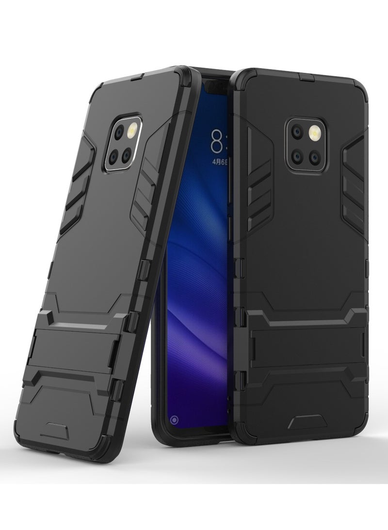 Phone Case Cover TPU+PC With stand in Back shock resistant compatible with Mate 20 Pro ( Black ) - Image 2