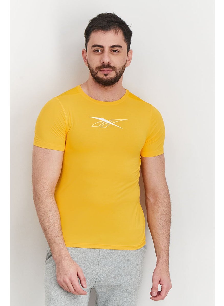 Reebok Men Sportswear Fit Workout Ready T-shirt, Orange  - Image 1