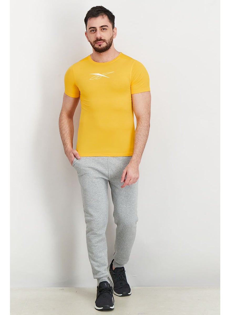Reebok Men Sportswear Fit Workout Ready T-shirt, Orange  - Image 2