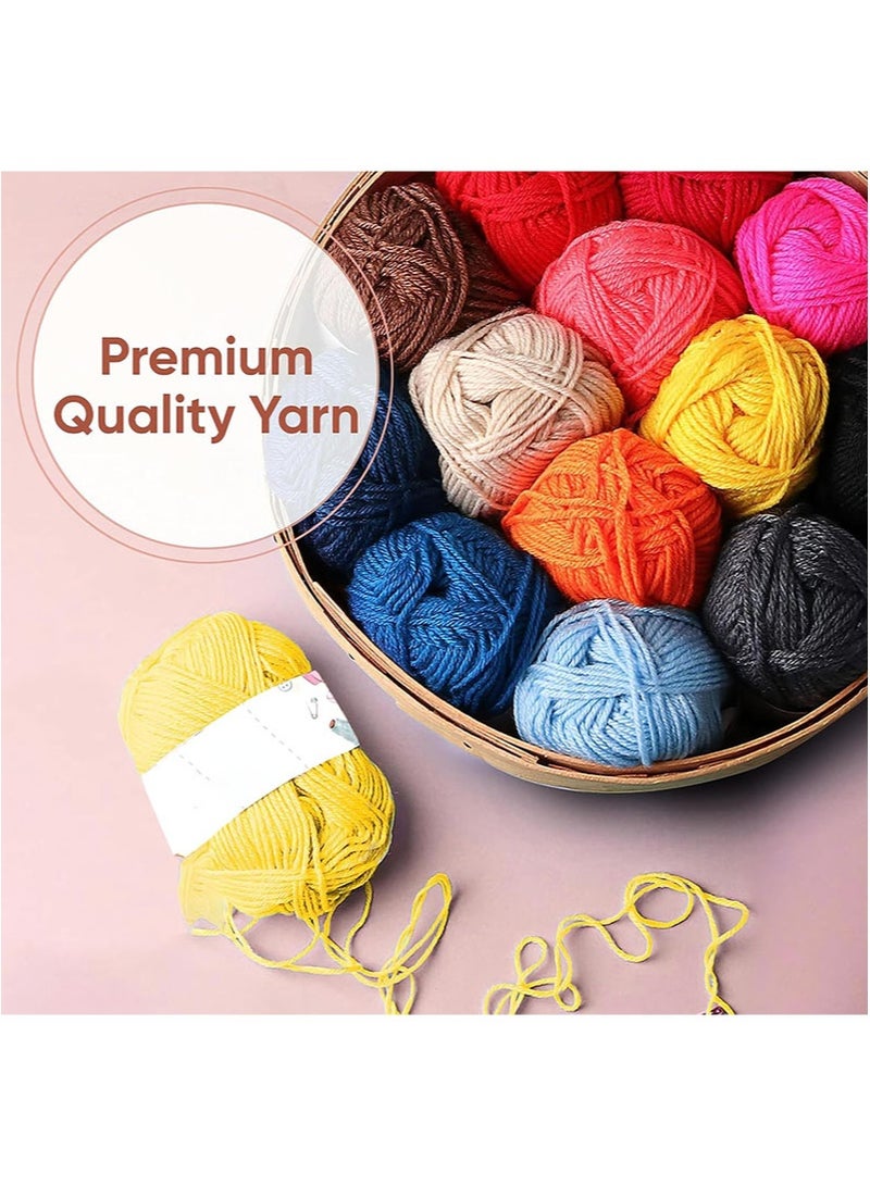 Apustim 73 Piece Adult Beginner Crochet Kit，Knitting Starter Kit，Including Ergonomic Crochet Hook Set，Yarn，Crochet Bag，Etc，a Starter Pack Suitable For Kids，Adults，Beginners And Professionals - Image 5