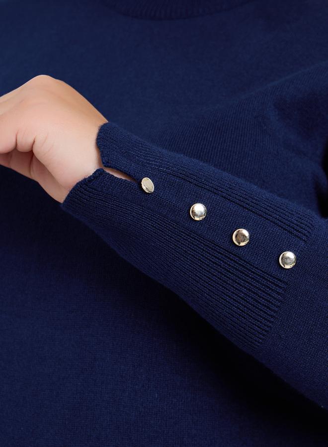 Styli Plus Size Slim Fit Knit Sweater - Image 3