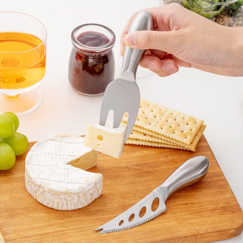 Restaurantware Met Lux Cheese Knives Set 1 Durable Charcuterie Utensils Set  6 Pieces Dishwashable Stainless steel 430 Cheese Platter Knives Includes Cheese Knives Fork and Spreader - Image 4