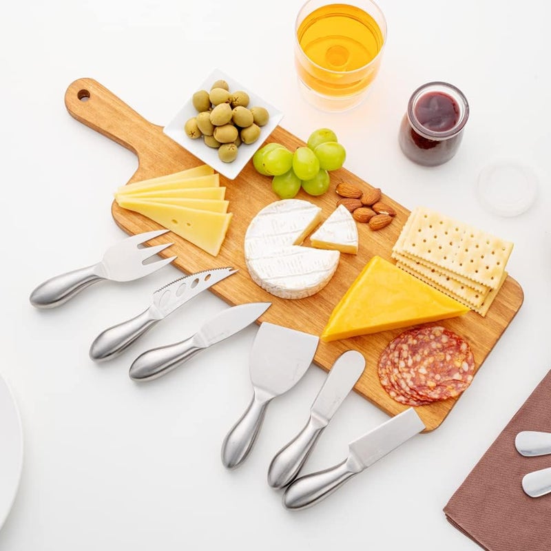 Restaurantware Met Lux Cheese Knives Set 1 Durable Charcuterie Utensils Set  6 Pieces Dishwashable Stainless steel 430 Cheese Platter Knives Includes Cheese Knives Fork and Spreader - Image 3