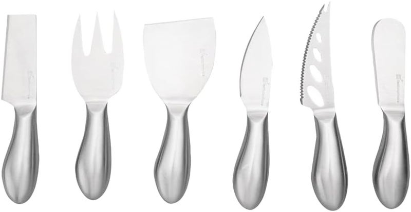 Restaurantware Met Lux Cheese Knives Set 1 Durable Charcuterie Utensils Set  6 Pieces Dishwashable Stainless steel 430 Cheese Platter Knives Includes Cheese Knives Fork and Spreader - Image 2