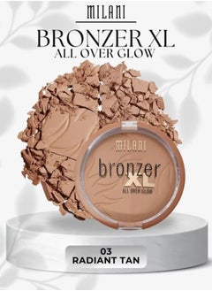 MILANI Milani All-Over Glow XL Bronzer, Radiant Tan 03 - 12g  - Image 4