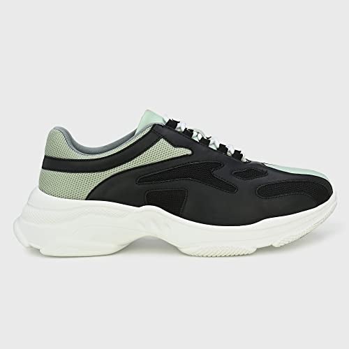 Cruiser Chunky Sneaker for Men | Bold & Trendy Design | Lightweight & Comfortable with Cushioned Insole | Perfect for Streetwear & Casual Outfits_Black_8 UK - Image 5