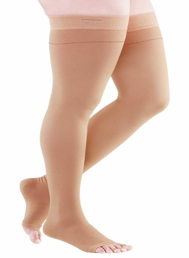 Comprezon Cotton Varicose Vein Stockings CLASS 1 (XX-Large (For ankle circumference of 31-34 cm), Style: Above Knee) - Image 1