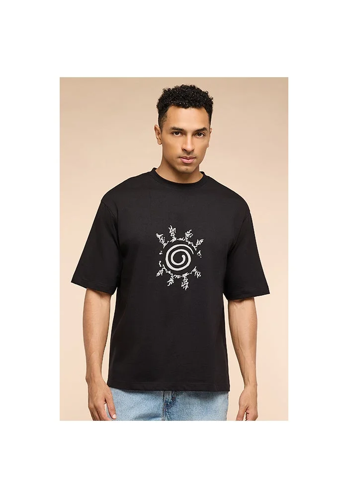 أر أند بي Naruto Printed T-Shirt with Crew Neck and Short Sleeves