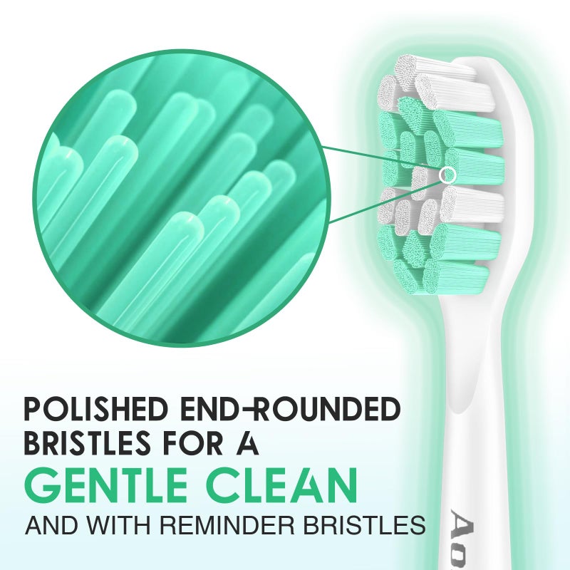 Aoremon Replacement Heads for Philips Sonicare C2 C1-4Pcs Brush Heads Compatible with All Phillips Sonicare Click-on Eltectric Toothbrush Model - Image 5