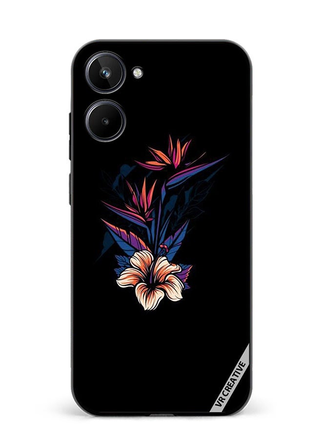 VR CREATIVE Protective Case Cover For Realme 10 Flower Design Multicolour - Image 1