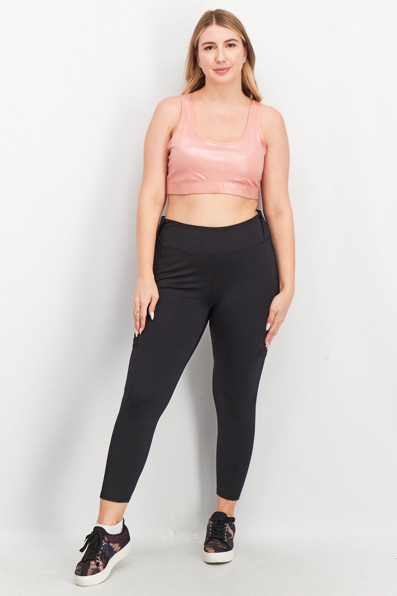 PUMA Women Sportswear Fit Padded Sports Bra, Pink - Image 3
