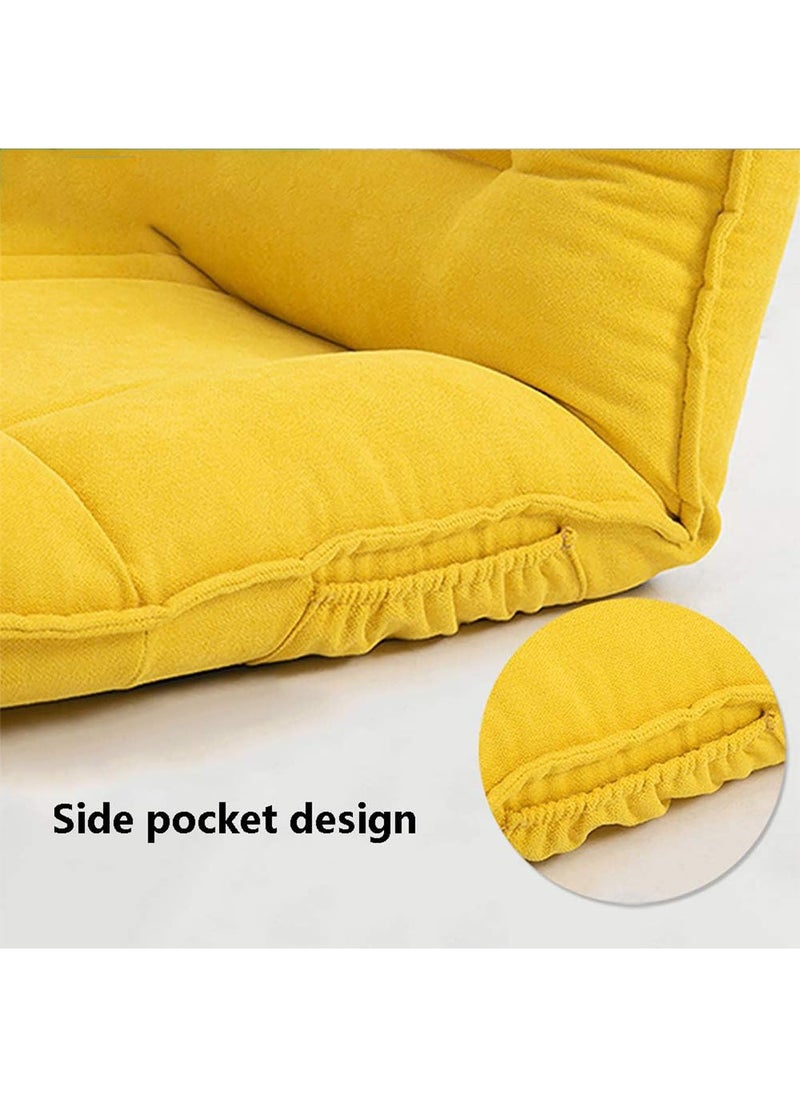 LIMOS - Floor Chair Lazy Sofa Adjustable Padded Folding Chair with Back Support and Backrest Comfortable Chair - Image 1