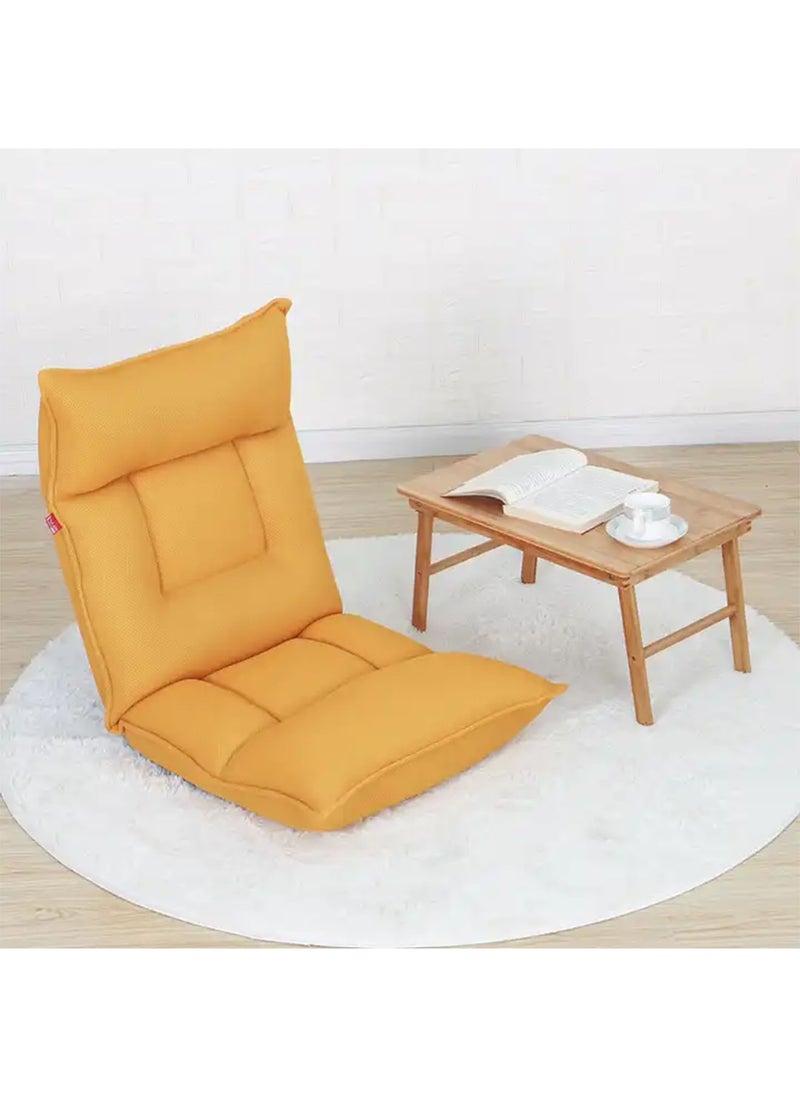LIMOS - Floor Chair Lazy Sofa Adjustable Padded Folding Chair with Back Support and Backrest Comfortable Chair - Image 1
