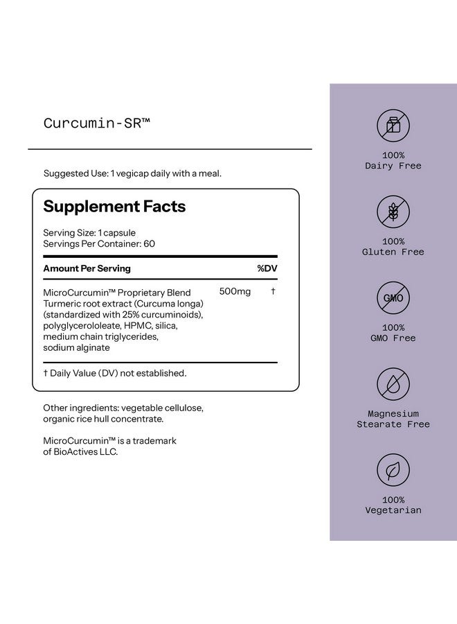 كوالتي أوف لايف جودة الحياة - الشيخوخة الصحية - دعم الالتهاب - الكركمين-SR - 60 كبسولة نباتية - Image 2