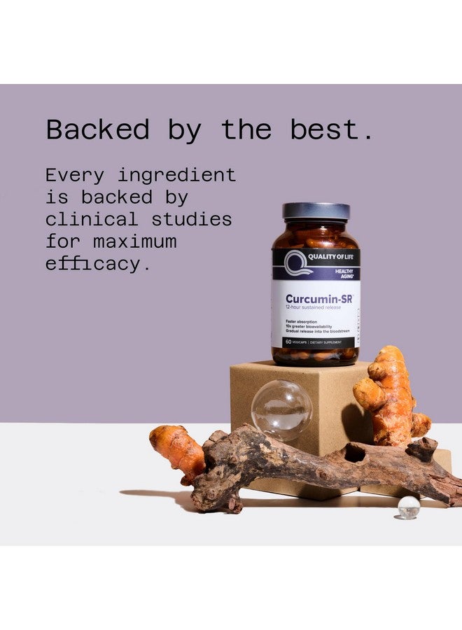 كوالتي أوف لايف جودة الحياة - الشيخوخة الصحية - دعم الالتهاب - الكركمين-SR - 60 كبسولة نباتية - Image 5