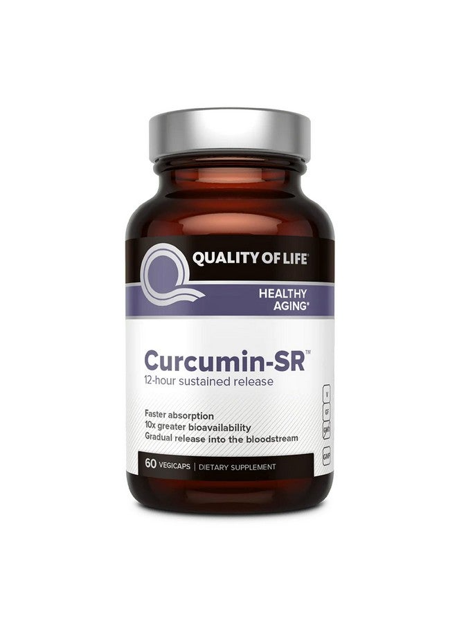 كوالتي أوف لايف جودة الحياة - الشيخوخة الصحية - دعم الالتهاب - الكركمين-SR - 60 كبسولة نباتية - Image 1