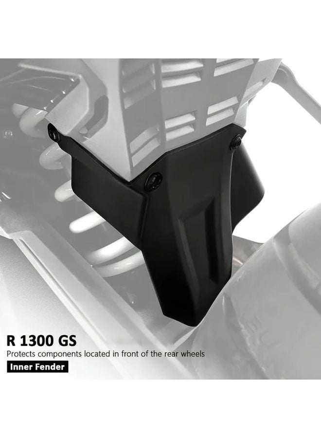 Black Rear Fender Splash Guard For BMW R1300GS 2023 2025 Models Durable Plastic - Image 4