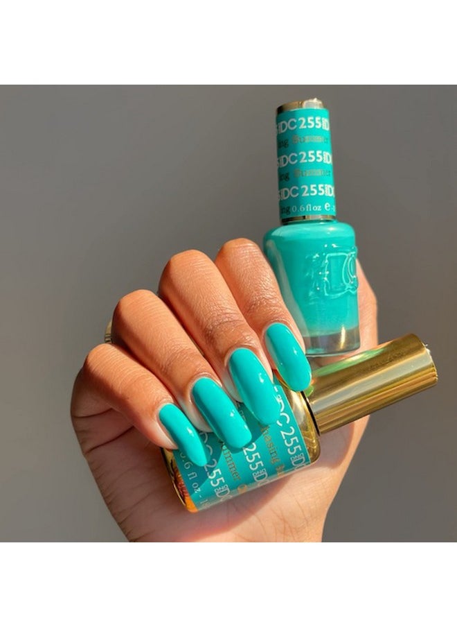 DAISY DND - Dnd Gel Polish Set 1 Each Of Blue Gel Polish And Blue Nail Polish 255 Chasing Summer 0.5 Fl Oz - Image 1