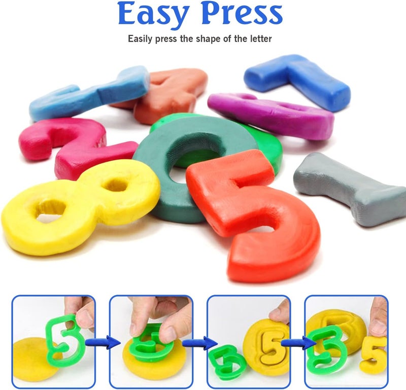 Rimobul Numbers Dough Cutter Kit, Assorted Colors - Image 5