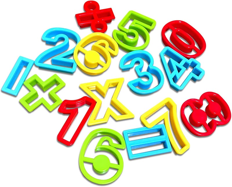 Rimobul Numbers Dough Cutter Kit, Assorted Colors - Image 1