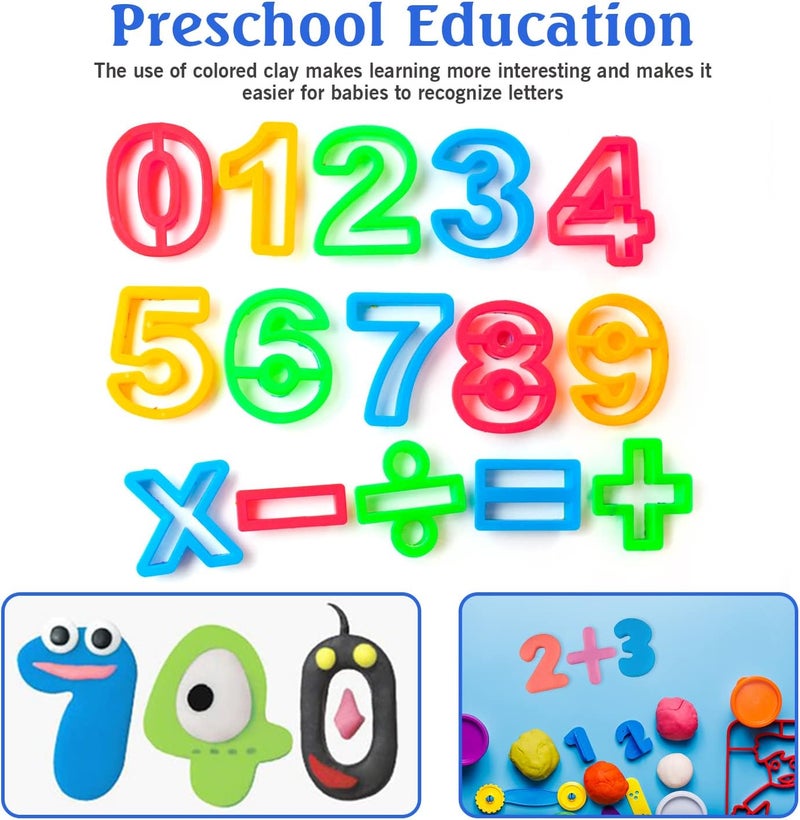 Rimobul Numbers Dough Cutter Kit, Assorted Colors - Image 4