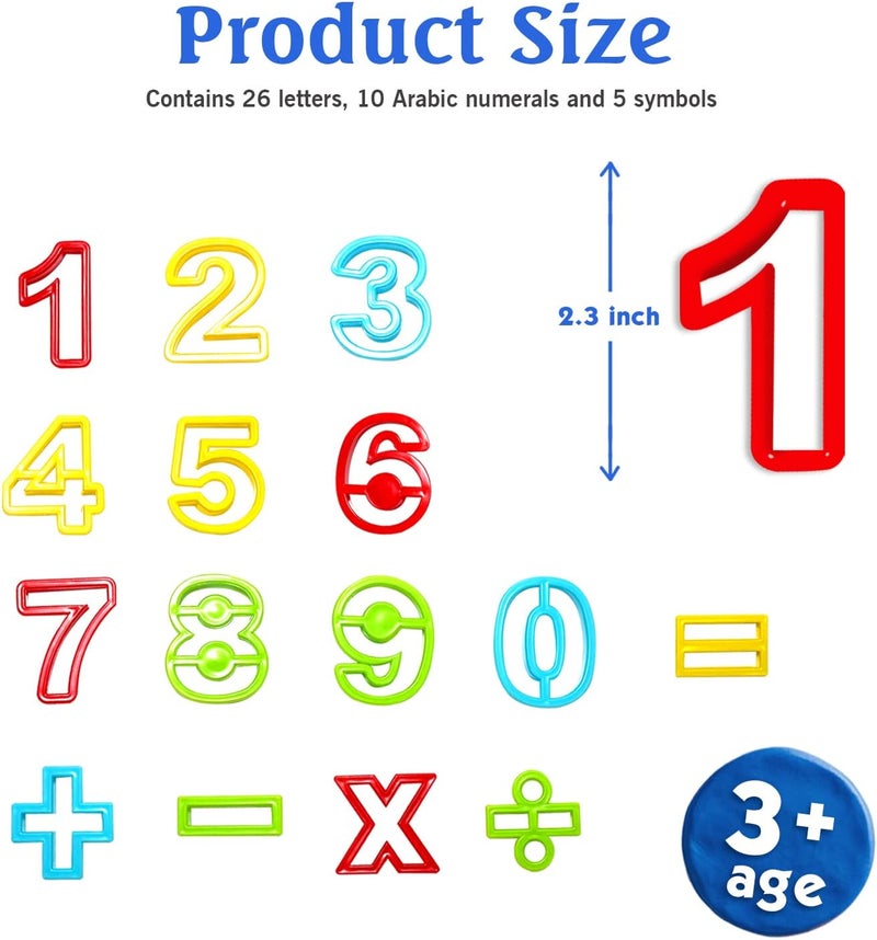 Rimobul Numbers Dough Cutter Kit, Assorted Colors - Image 3