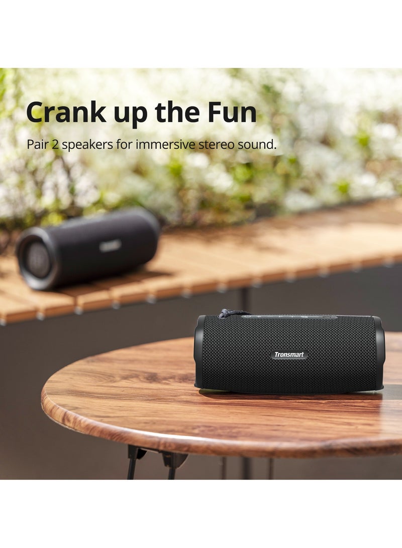 Tronsmart Mirtune C3 Plus 30W Loud Stereo Sound, IPX7 Waterproof, TWS Pairing, 18H Playtime - Portable & Durable Outdoor Bluetooth Speaker (Black) - Image 5