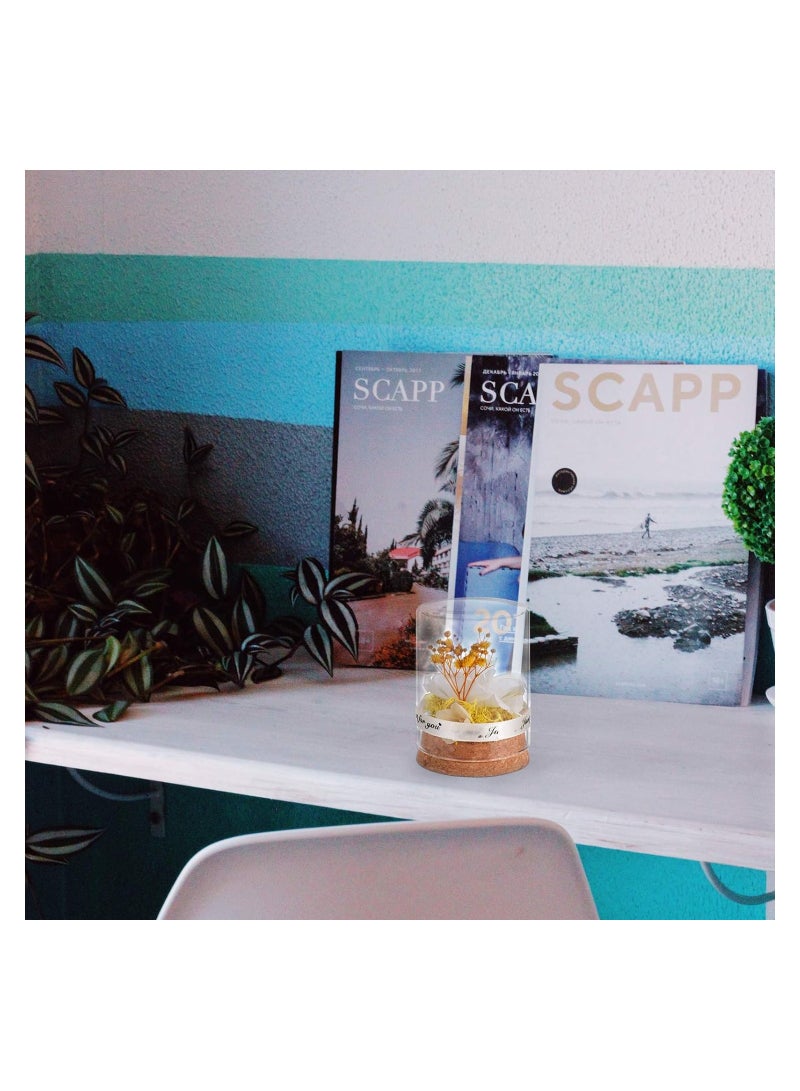 KASTWAVE Preserved Flower In Glass Dome Everlasting Forever Handmade Rose Galaxy Flower Artificial Flower Natural Eternal Never Withered Flowers, Mother's Day, Anniversary, Birthday - Image 5