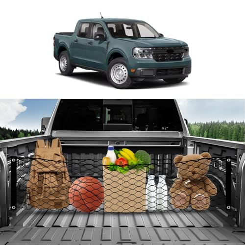 Karltys Truck Bed Cargo Net for Ford Maverick 20222024 2025 2026 Envelope Style Cargo Net for Pickup Truck Bed Ford Maverick 2025 Accessories Elastic Nylon Mesh Storage Netting Organizer - Image 1