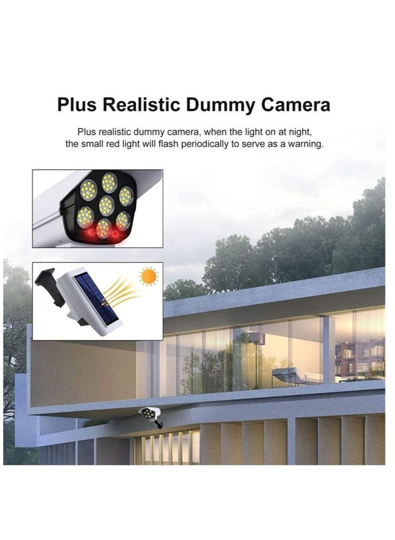 ELTRAZONE Solar Wall-mounted Light with Remote Control,Auto Infrared Motion ​Sensor Light，Simulation Surveillance CCTV Light，Roatable Angle Adjustable LED Wall Light for Outdoor Corridor Pathway (2 Pack)  - Image 4