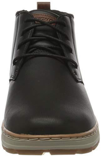 Skechers Men's Evenston Renli Sneaker,Black Leather,8 UK - Image 2