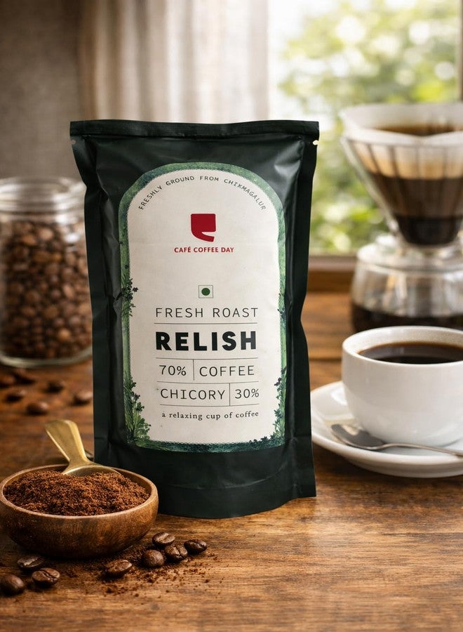 Cafe Coffee Day Filter Coffee Powder Relish 70% Coffee - 30% Chicory) 200 g (Pack of 2) - Image 2