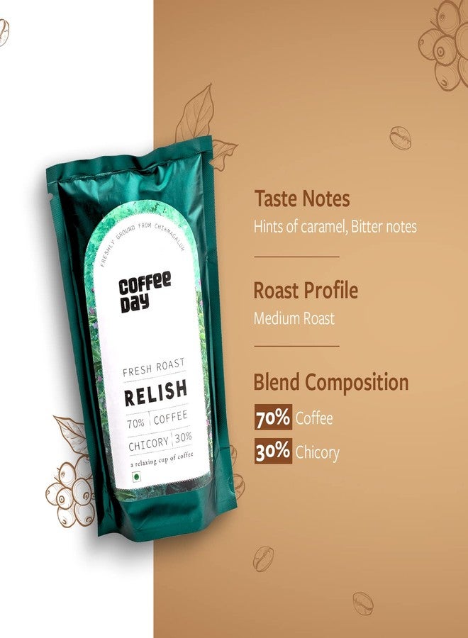 Cafe Coffee Day Filter Coffee Powder Relish 70% Coffee - 30% Chicory) 200 g (Pack of 2) - Image 3