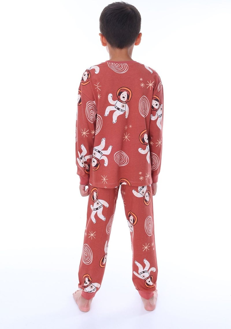 Zuzunga Cute Astronaut Bobi Tile Children's Pajama Set - Image 3