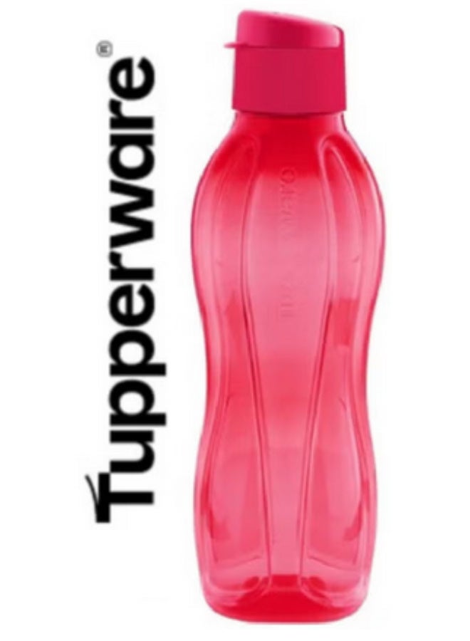 Tupperware Original Fliptop Sparkling bottle 750 ml (2 Pieces) - 1 blue Color + 1 Red Color - Image 2