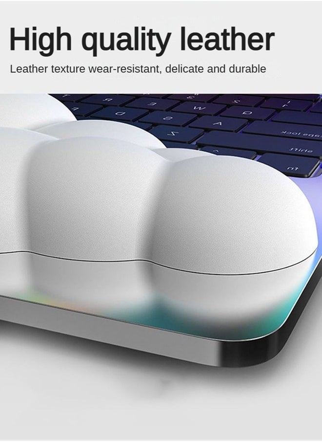 Generic - Keyboard Cloud Wrist Rest, Mouse and Keyboard Wrist Rest Set, PU Memory Foam Non-Slip Cloud Wrist Rest, Soft and Elastic, Can Relieve Typing Pain, Ergonomic Wrist Support for Office/Computer/Laptop - Image 1