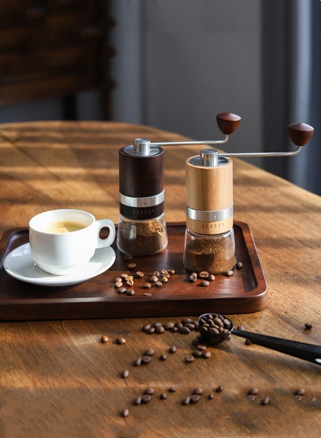 M MIAOYAN Hand-cranked coffee grinder household coffee bean grinder manual grinder beech wood long handle hand grinder coffee machine - Image 2