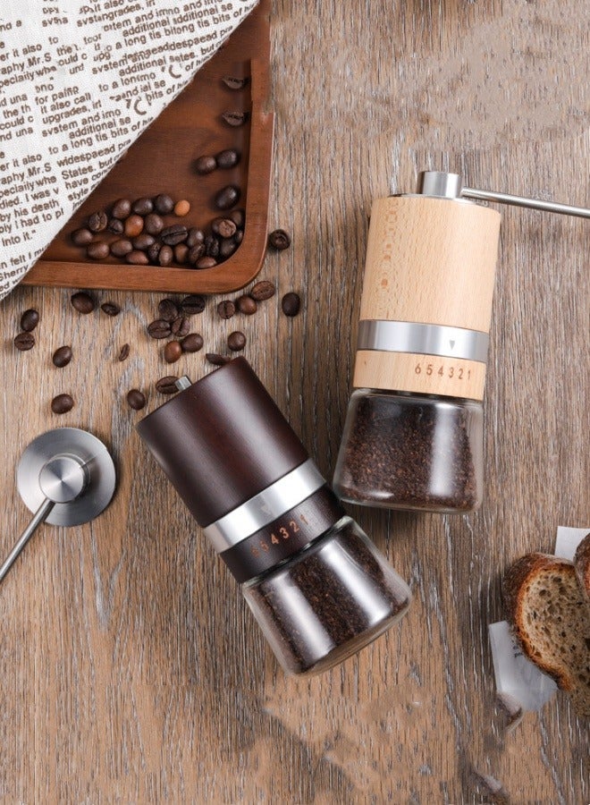 M MIAOYAN Hand-cranked coffee grinder household coffee bean grinder manual grinder beech wood long handle hand grinder coffee machine - Image 3